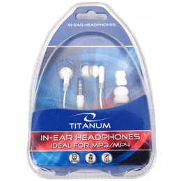 Miniatyrbillede 2 af 2: TITANUM TH103 hovedtelefoner/headset Ledningsført I ørerne Musik Hvid