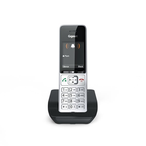 Miniatyrbillede 8 af 18: Gigaset COMFORT 500 DECT telefon Nummervisning Sort, Sølv