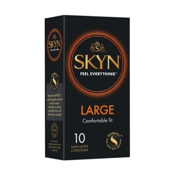 Miniatyrbillede 1 af 3: Manix SKYN Large 10 stk Glat