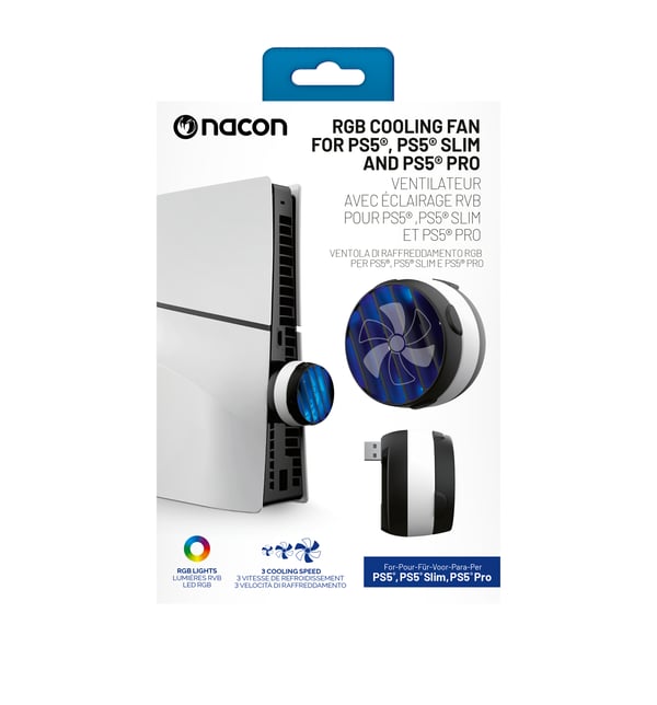 Miniatyrbillede 2 af 4: NACON PS5COOLINGFANRGB Køleventilator