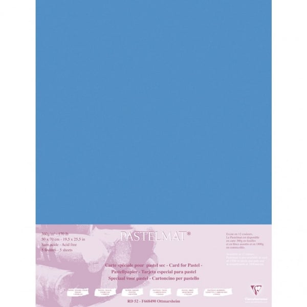 Miniatyrbild 2 av 2: Clairefontaine PastelMat Konstpapper 5 ark
