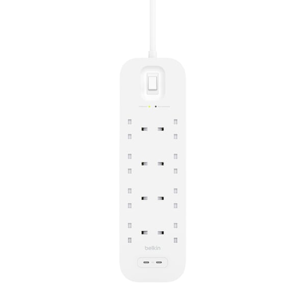 Belkin Connect Hvid 8 AC stikkontakt(er) 2 m