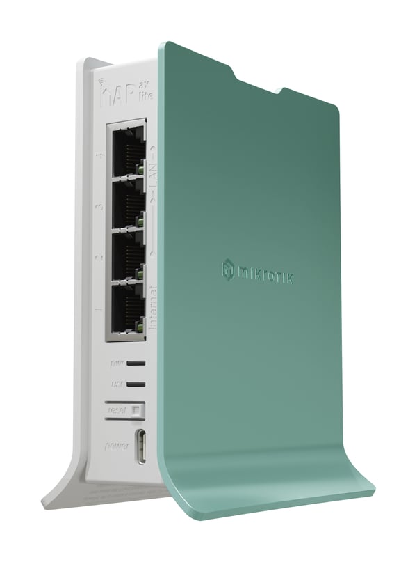 Miniatyrbild 3 av 4: Mikrotik hAP trådlös router Gigabit Ethernet Singel-band (2,4 GHz) Grön, Vit
