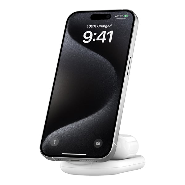 Miniatyrbillede 8 af 8: Belkin BoostCharge Hovedtelefoner, Smartphone Hvid USB Trådløs opladning Hurtig opladning Indendørs