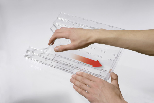 Miniatyrbild 7 av 17: Durable 858019 tidningshyllor Transparent