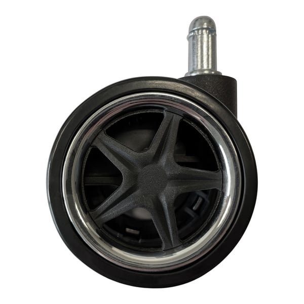 Miniatyrbild 1 av 6: LC-Power LC-CASTERS-8BC-DRIFT del till kontors- och datorstol Svart, Krom Plast, Gummi Svängbara hjul