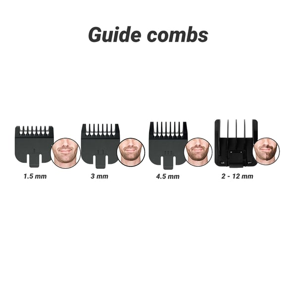 Wahl GroomsMan Pro Batteri Sort, Rustfrit stål