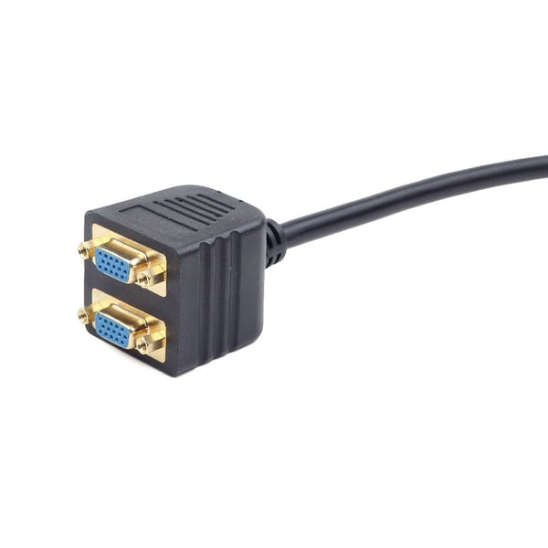 Miniatyrbillede 2 af 5: Gembird CC-VGAX2-20CM VGA kabel 0,2 m VGA (D-Sub) 2 x VGA (D-Sub) Sort