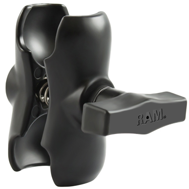 Miniatyrbild 1 av 3: RAM Mounts RAM-201-B monteringskit Svart Aluminium
