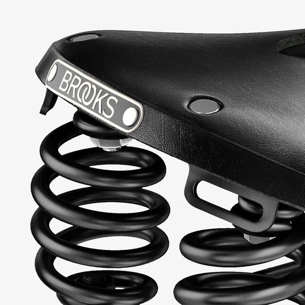 Miniatyrbillede 6 af 8: Brooks Flyer Carved By Cykelsadel