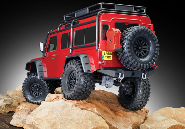 Traxxas Land Rover Defender radiostyrd modell Terrängbil Elmotor 1:10