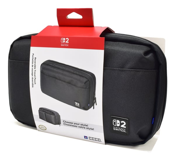 Hori Reversible Travel Pussi Nintendo Musta