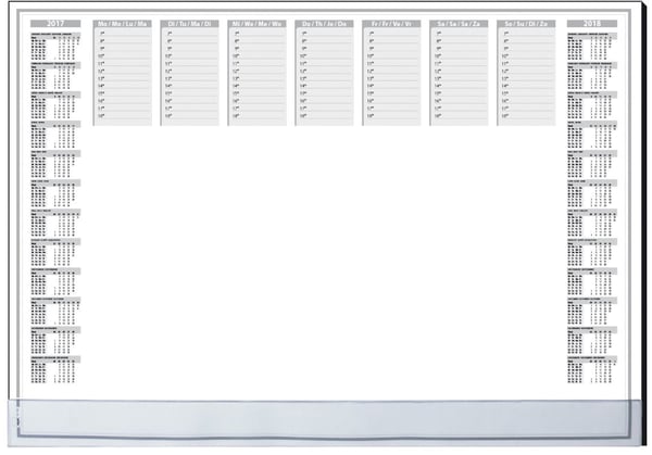 Sigel HO366 skrivbordsunderlägg papper Svart, Grå, Vit Sigel HO366 skrivbordsunderlägg papper Svart, Grå, Vit
