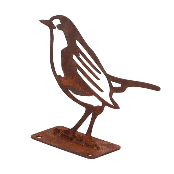 Miniatyrbillede 4 af 9: Esschert Design TT240 haven statue Fuglehave statue Stål Brun 1 stk
