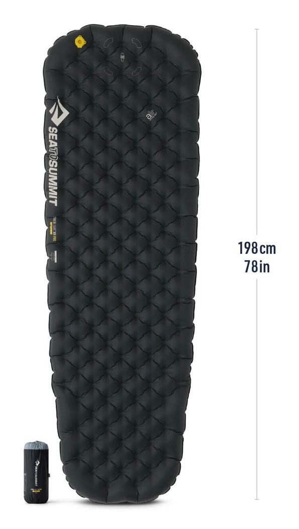 Miniatyrbillede 4 af 8: Sea To Summit ASL051142-060104 liggeunderlag 640 mm 1980 mm Sort