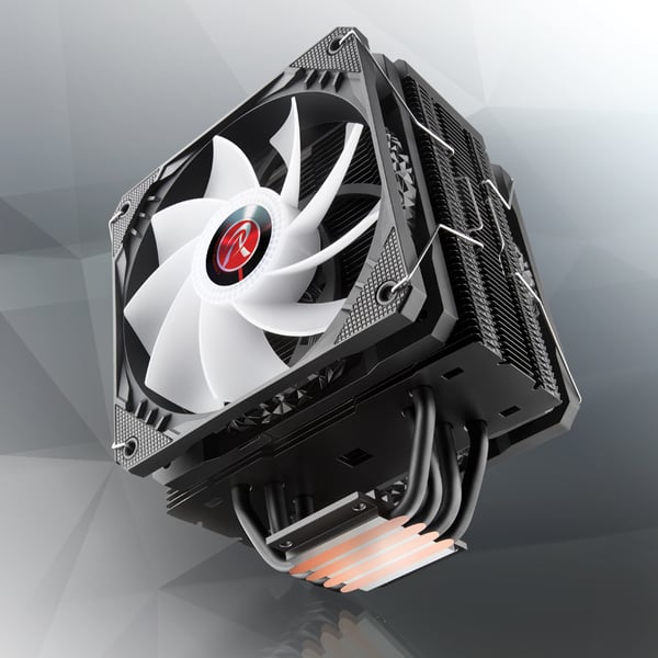 RAIJINTEK ELEOS 12 DUO RBW Processor Væskekølingssæt 12 cm Sort 2 stk