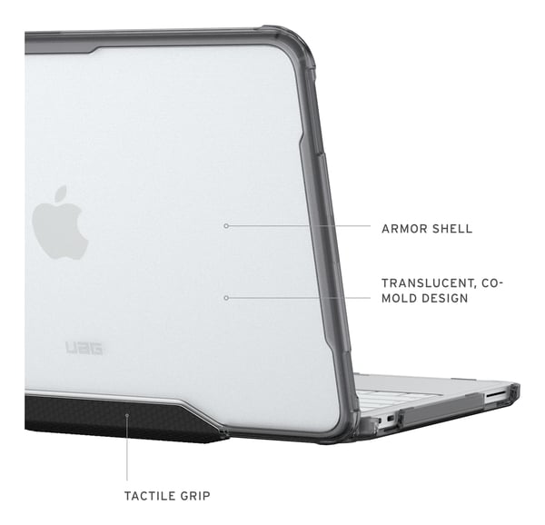 Miniatyrbillede 5 af 8: Urban Armor Gear 134013114343 taske og etui til laptop 33 cm (13") Cover Grå, Gennemsigtig