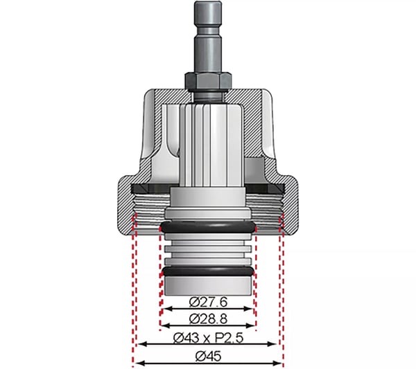 Pikkukuva 3 / 3: BGS technic Adaptor No. 16 for BGS 8027