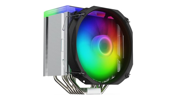Miniatyrbillede 13 af 15: SilentiumPC Fortis 5 ARGB Processor Luftkøler 14 cm Sort, Grå, Stål