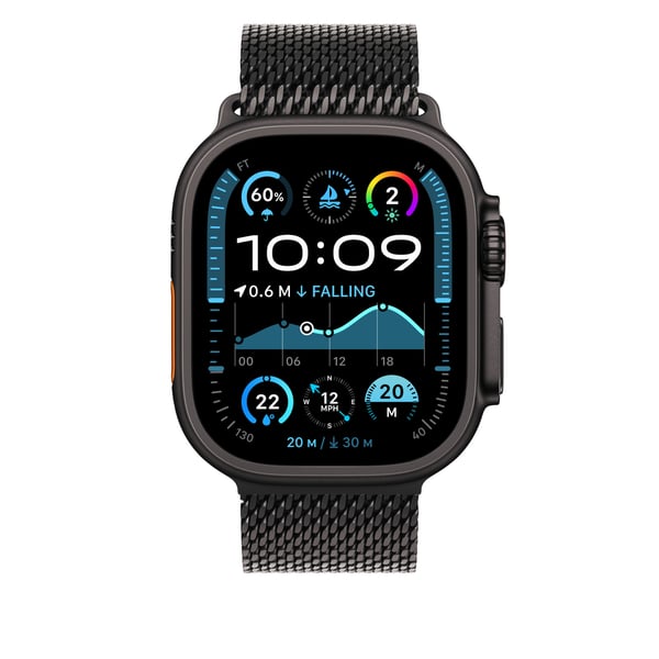Pikkukuva 2 / 3: Apple MXKF3ZM/A Älyrannekkeen lisätarvike Yhtye Musta Titaani