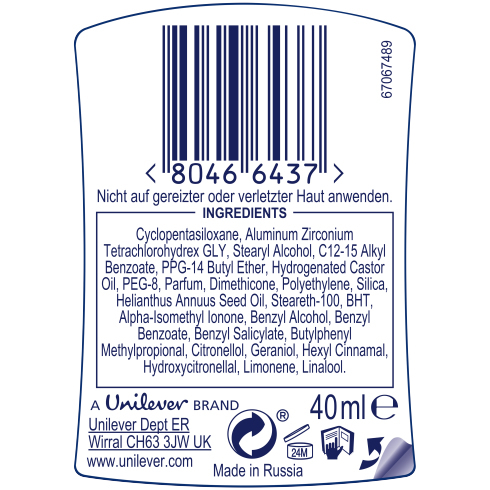 Dove Original Kvinder Stick deodorant 40 ml 1 stk