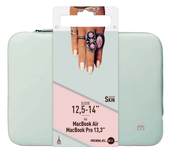 Miniatyrbild 1 av 5: Mobilis 049005 väskor bärbara datorer 35,6 cm (14") Överdrag Grå, Rosa