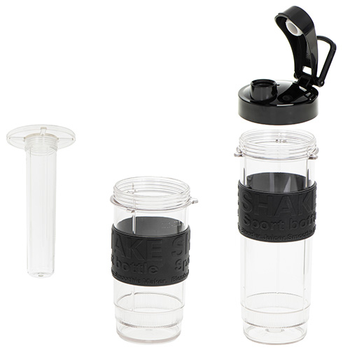 Adler AD 4081 blender 0,57 L Sportsblender 800 W Sort, Rustfrit stål, Gennemsigtig