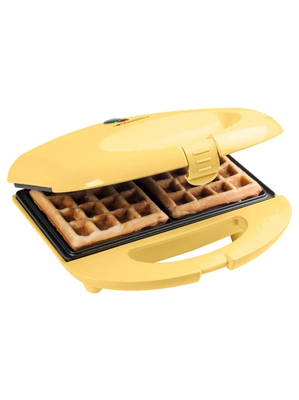 Miniatyrbillede 1 af 6: Bestron ASW401V vaffeljern 2 vaffel/vafler Gul