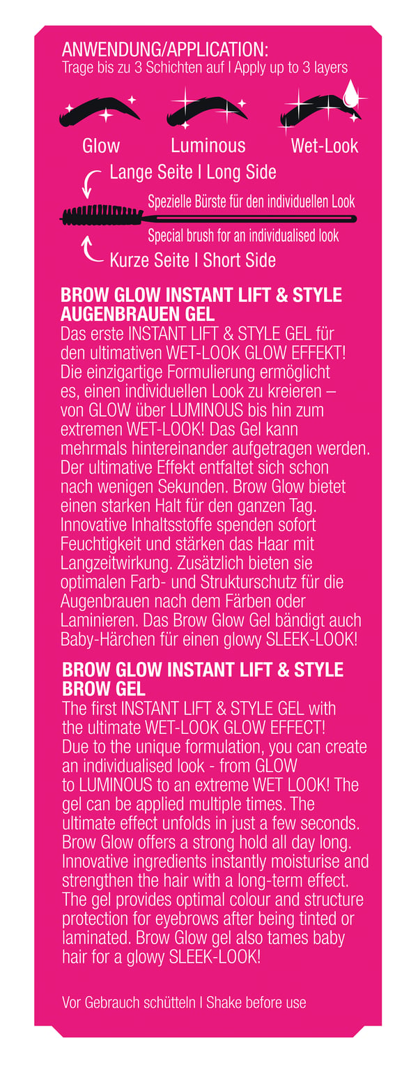 Miniatyrbillede 3 af 3: BeautyLash Brow Glow Gel Gel til øjenbryn 14 ml