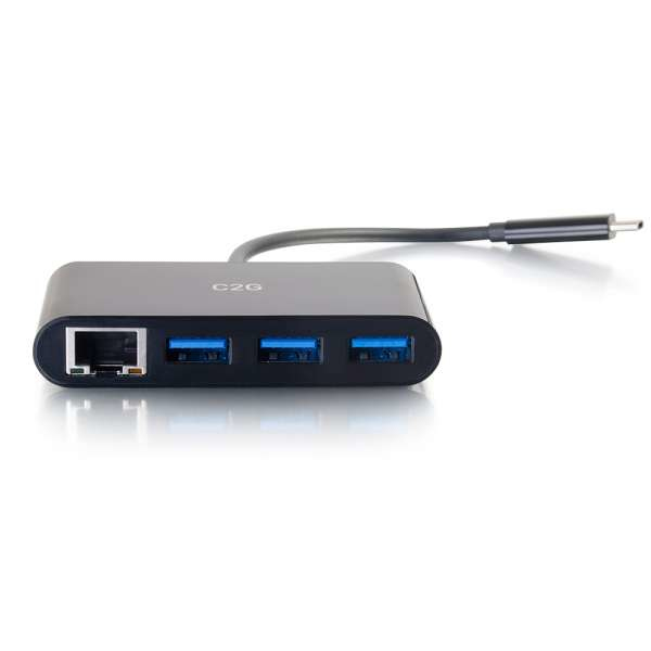 C2G 29747 kannettavien tietokoneiden telakka ja porttitoistin USB 3.2 Gen 1 (3.1 Gen 1) Type-C Musta