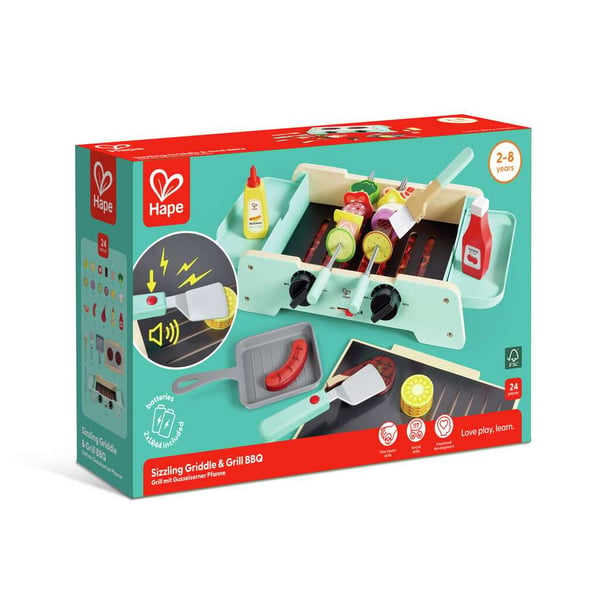 Miniatyrbild 6 av 9: Hape Sizzling Griddle & Grill BBQ