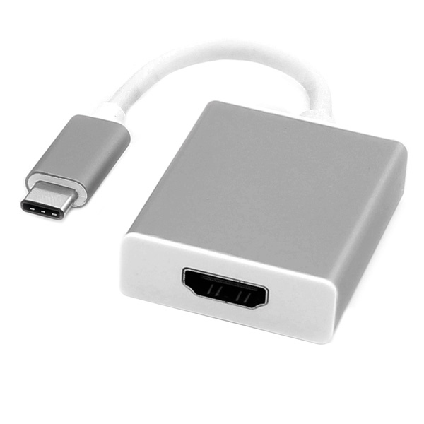 ROLINE 12.03.3210 videokabel adapter 0,1 m USB Type-C HDMI Sølv