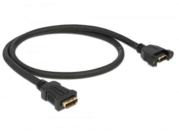 DeLOCK 85465 HDMI-kabel 0,5 m HDMI Typ A (standard) Svart