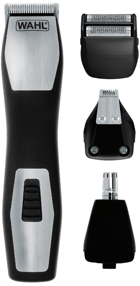 Wahl GroomsMan Pro Batteri Sort, Rustfrit stål