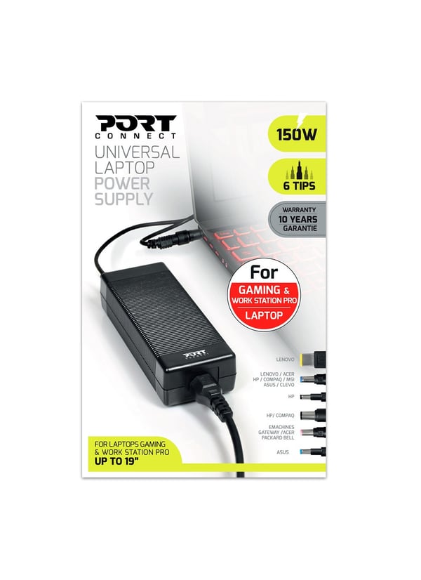 Miniatyrbillede 3 af 3: Port Designs 900103 strømadapter og vekselret Indendørs 150 W