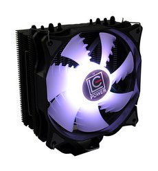 Miniatyrbillede 2 af 9: LC-Power LC-CC-120-RGB Computerkølesystem Processor Køler 12 cm Sort, Hvid