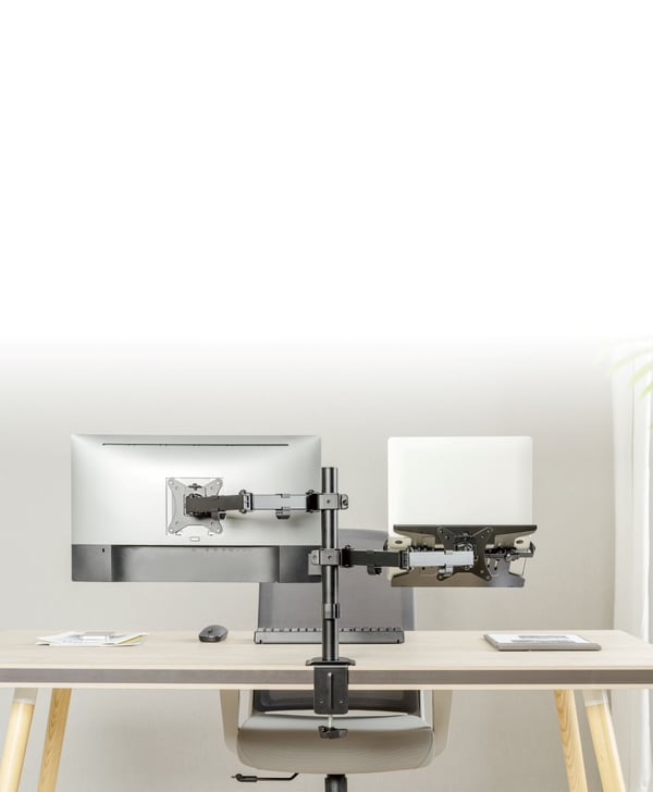 Gembird MA-DA-03 monitorin kiinnike ja jalusta 81,3 cm (32") Vastaanotto Musta
