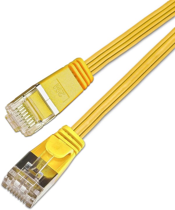 Miniatyrbillede 3 af 3: SLIM Patchcords Slim STP netværkskabel Gul 0,15 m Cat6 U/FTP (STP)