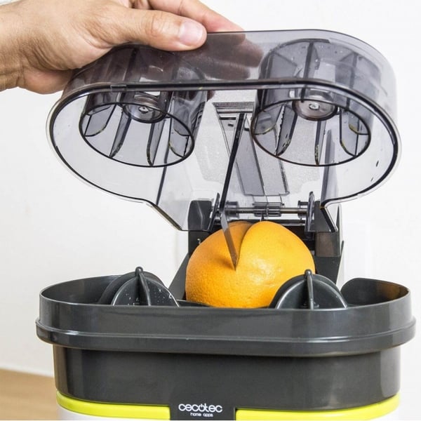 Miniatyrbillede 7 af 9: Cecotec 04039 elektrisk citruspresser 0,5 L 90 W Sort, Transparent, Hvid, Gul