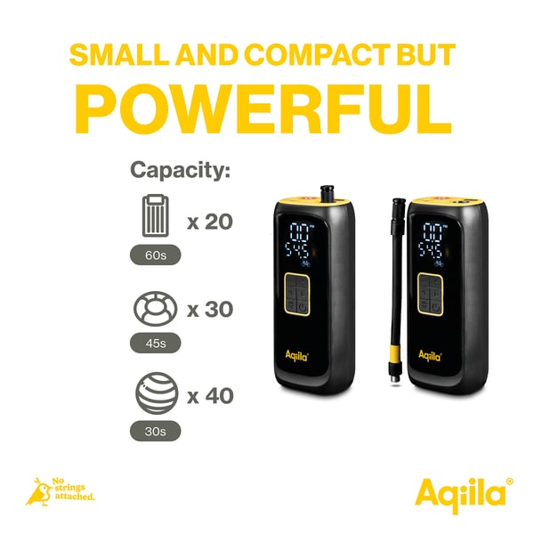 Aqiila Airbird C4 elektrisk luftpump 10,3 Bar 22 l/min
