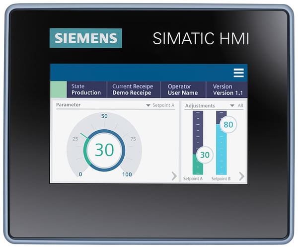 Miniatyrbillede 4 af 8: Siemens 6AV2123-3DB32-0AW0 touch-kontrolpanel