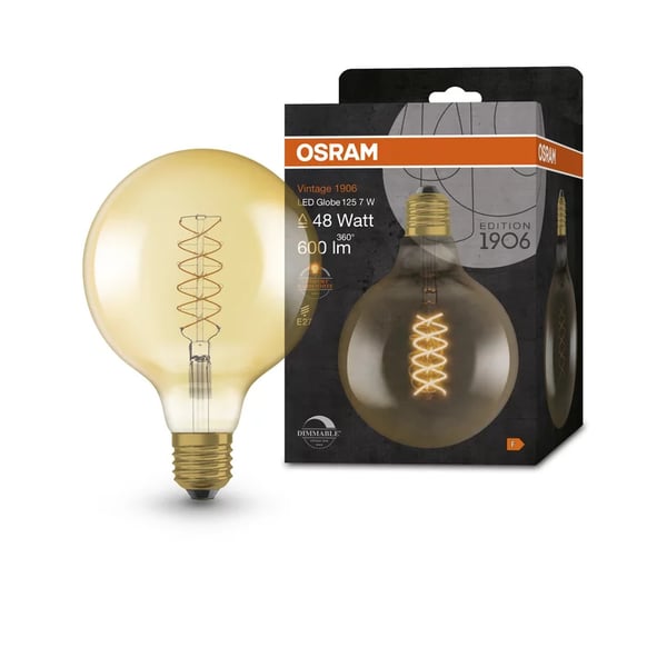 Miniatyrbillede 2 af 3: LEDVANCE 4058075761674 LED-lampe Varmt komfortlys 2200 K 7 W E27 F
