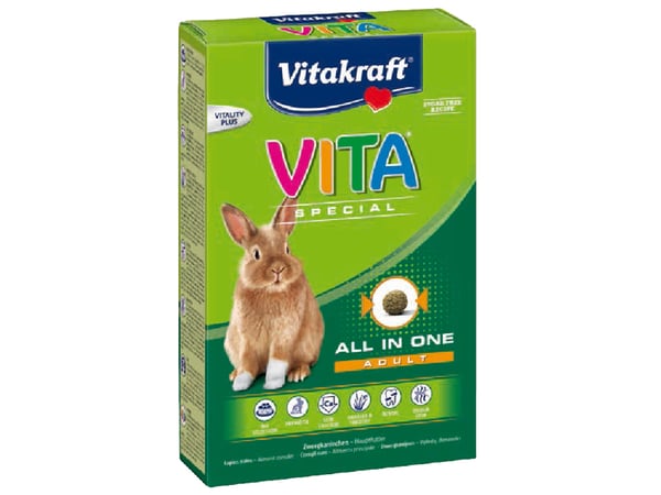Vitakraft 25314 pieneläinruoka Rakeet 600 g Jänis