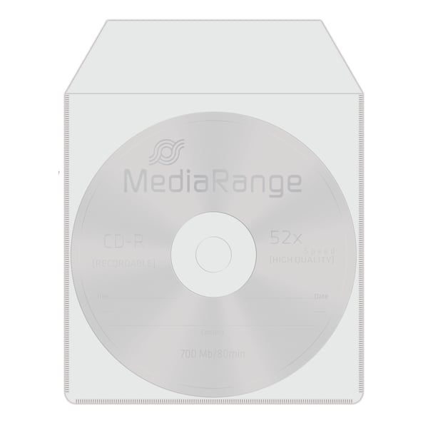 MediaRange BOX64 optisk disk etui 1 diske Grå