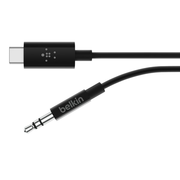 Miniatyrbild 1 av 6: Belkin RockStar™ 3.5mm Audio Cable with USB-C™ Connector ljudkabel USB C 3,5mm Svart