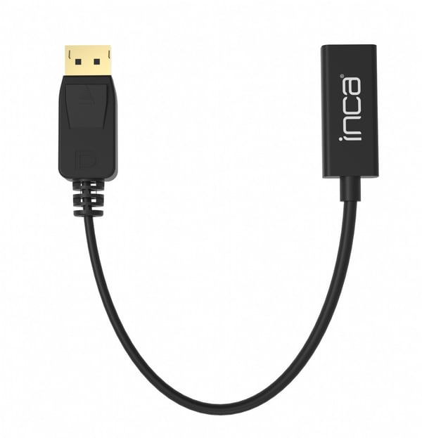 Pikkukuva 1 / 2: Inca IDTH-05 videokaapeli-adapteri 0,2 m DisplayPort HDMI-tyyppi A (vakio) Musta
