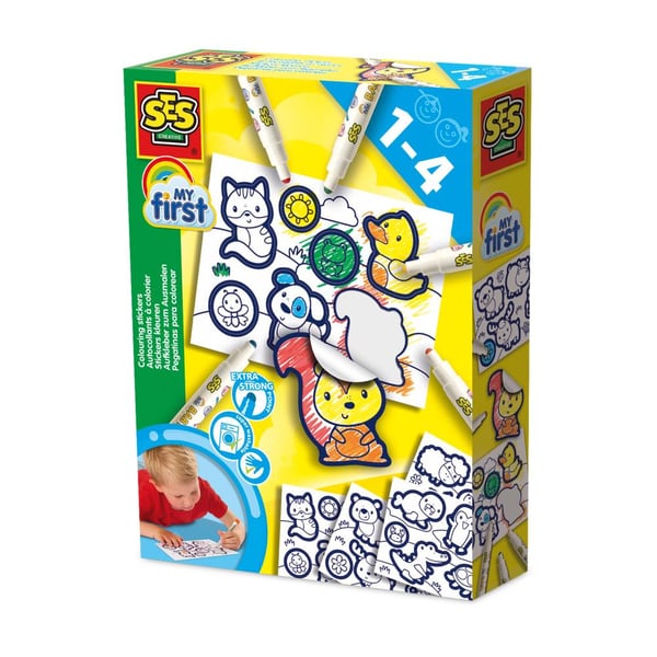 SES Creative My First - Colouring stickers lasten tarra