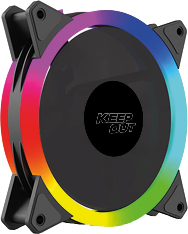 KeepOut XFC-120SR kylsystem för dator Datorväska Fan 12 cm Svart