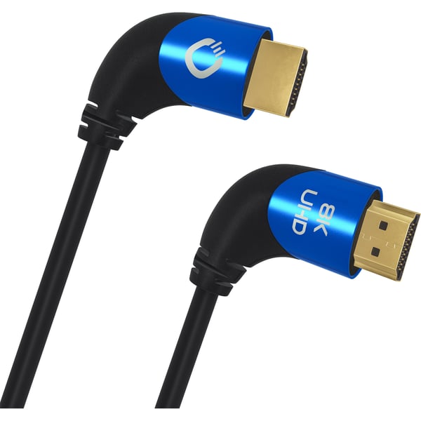 Miniatyrbild 1 av 2: OEHLBACH D1C42542 HDMI-kabel 2 m HDMI Typ A (standard) Svart, Blå