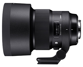 Sigma 105mm F1.4 DG HSM SLR Telefoto zoomobjektiv Sort